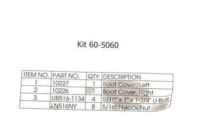 Cycle Country 60-5060, CC5060 Boot Guard Kit NOS