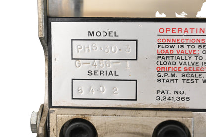 Schroeder Brothers PHS.30.3, G-456-1 Hydra-Sleuth Hydraulic Pressure Tester
