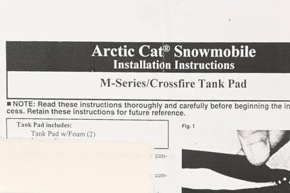 New OEM Arctic Cat ND005-13 Green M-Series/Crossfire Tank Pad Kit NOS