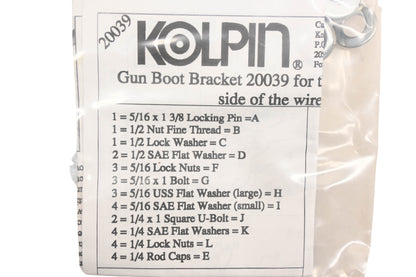 Kolpin 20039 Gun Boot Mounting Bracket Kit NOS