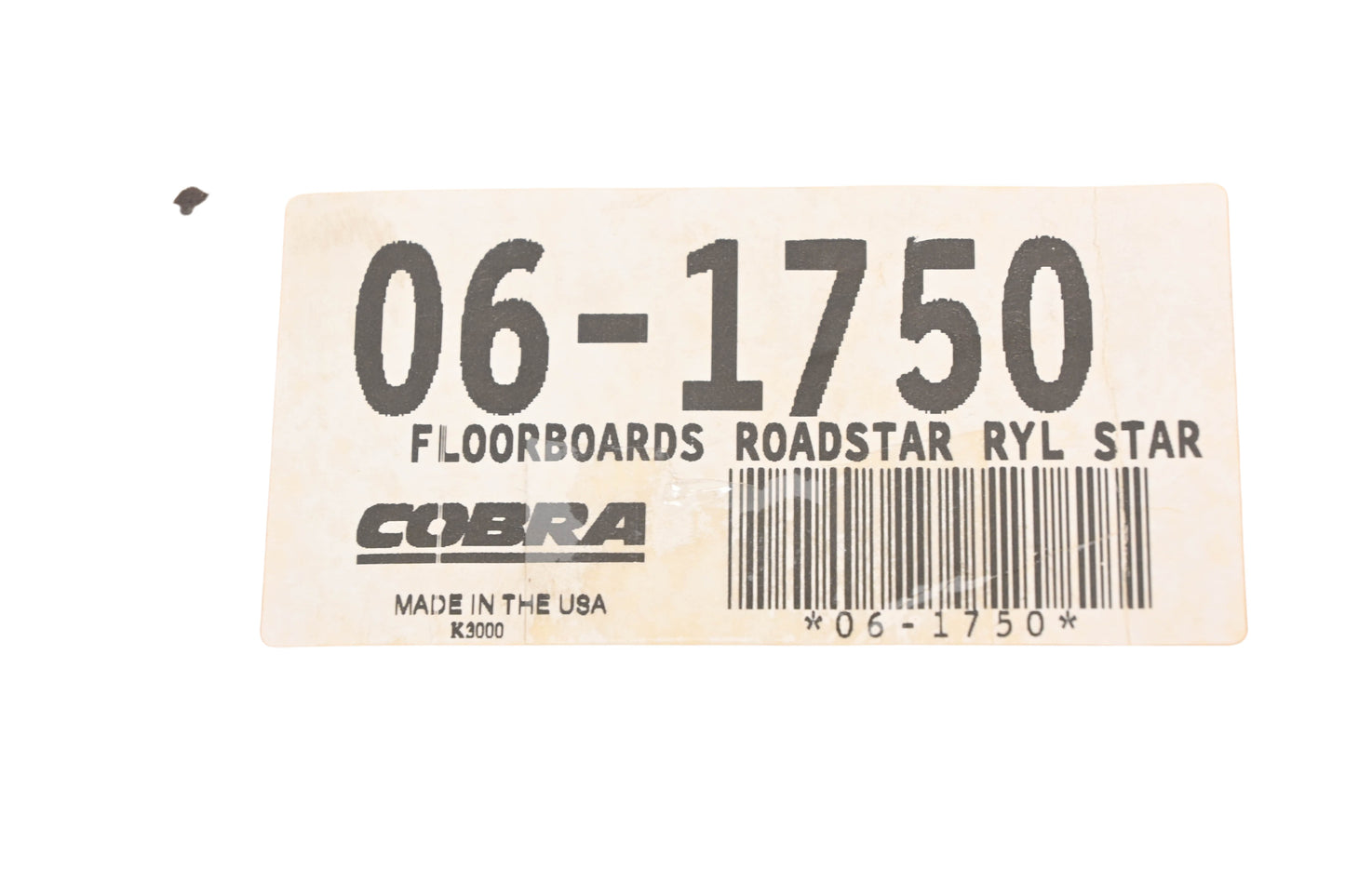 Cobra 06-1750 Roadstar Royal Star Floorboard Kit NOS
