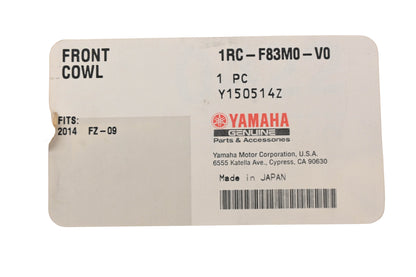 New OEM Yamaha 1RC-F83M0-V0-00, 1RC-F83M0-V0 Front Cowling Kit NOS