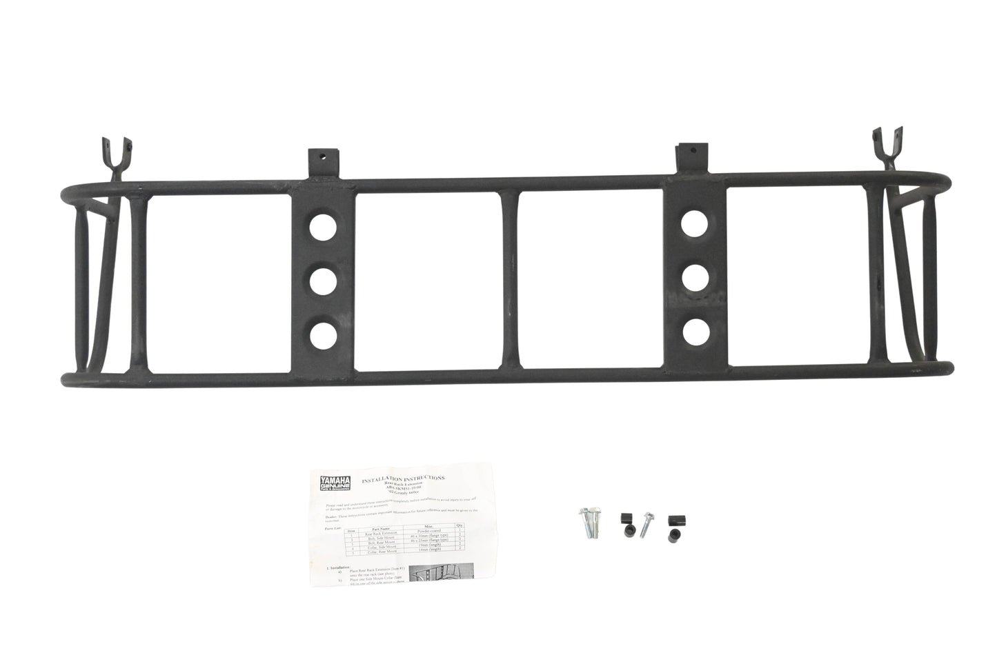 New OEM Yamaha ABA-5KM51-10-00, ABA5KM511000 2002 Grizzly 660cc Rear Rack Extension Kit NOS