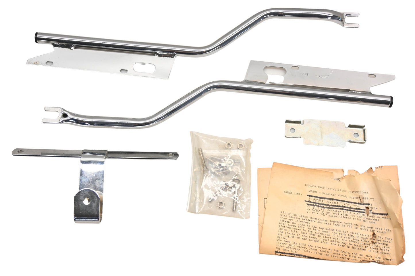 Larco 6581 1976-77 Kawasaki KZ900/1000 Luggage Rack Kit NOS