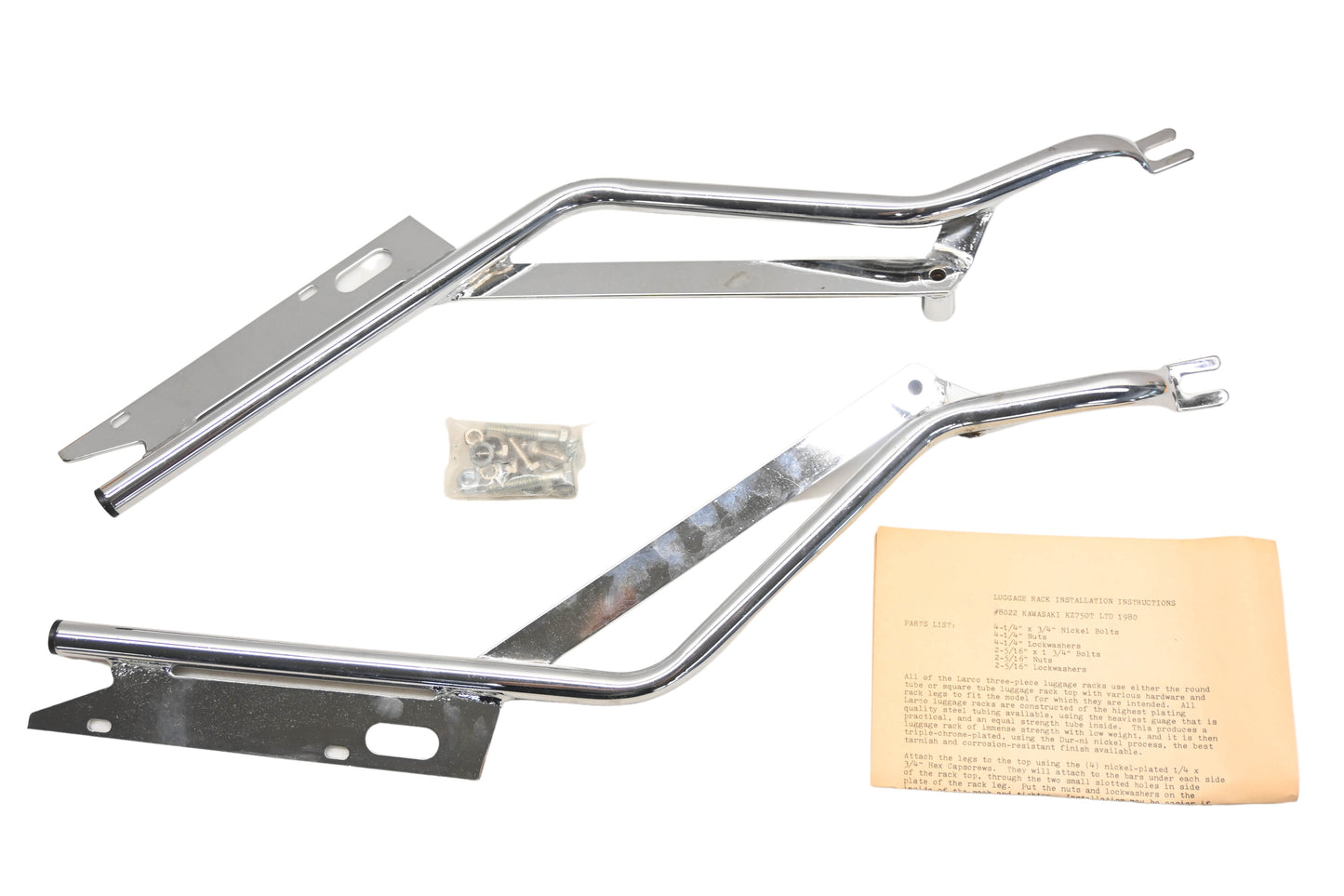 Larco 8022 1980 Kawasaki KX750T LTD Luggage Rack Kit NOS