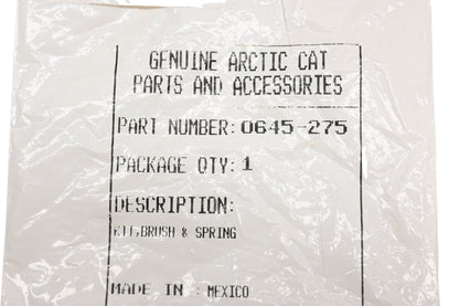 New OEM Arctic Cat 0645-275 Brush & Spring Kit NOS