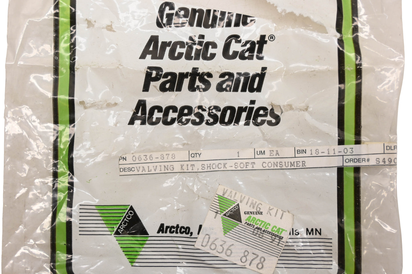 New OEM Arctic Cat 0636-878 Shock Valving Kit NOS