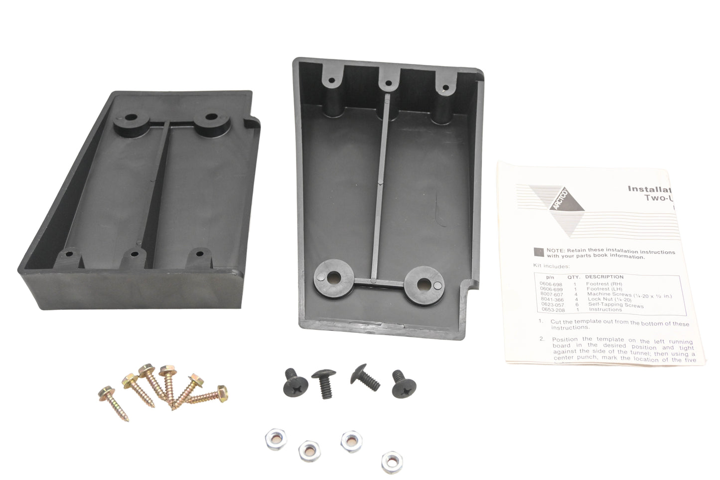 New OEM Arctic Cat 0636-681 Two-Up Footrest Kit NOS