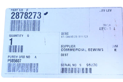 New OEM Polaris 2878273 Canvas Cab Kit NOS