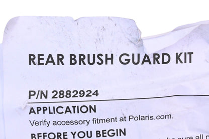 New OEM Polaris 2882924 Black Rear Brushguard Assembly Kit NOS