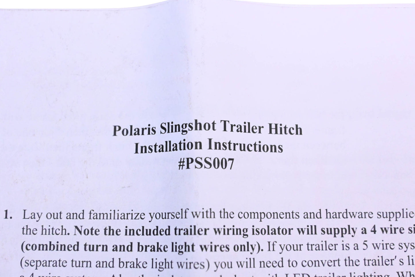 Rivco PSS007 Slingshot Trailer Hitch Assembly Kit NOS