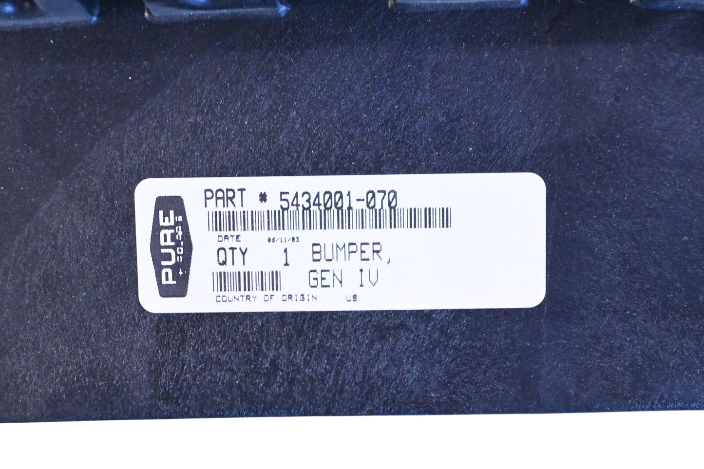 New OEM Polaris 5434001-070 Black Front Bumper NOS