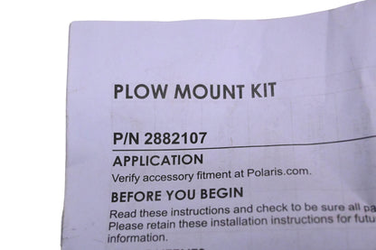 New OEM Polaris 2882107 Plow Mount Assembly Kit NOS