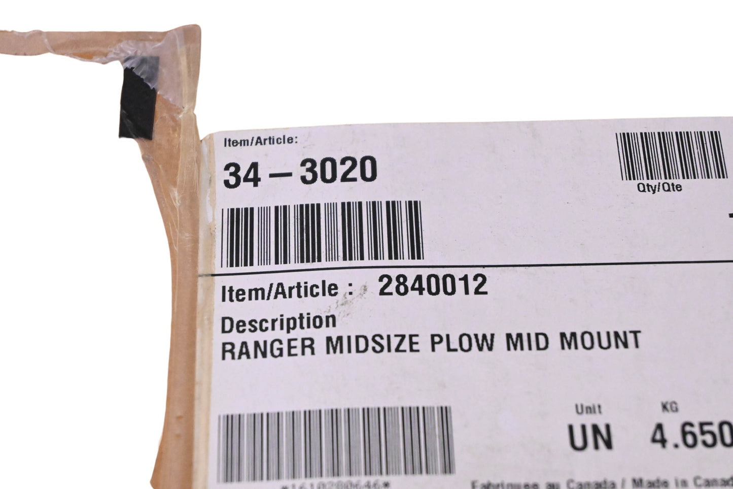 Kolpin 34-3020 Ranger Midsize Plow Mount Assembly Kit NOS