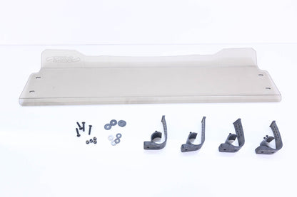New OEM Polaris 12848 Tinted Half Windshield w/ Fast Straps NOS