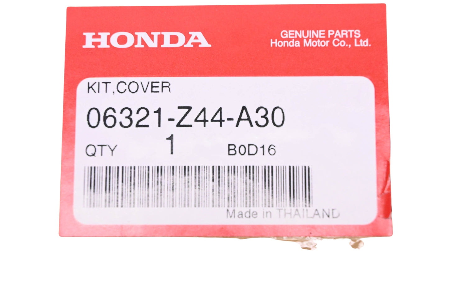 New OEM Honda 06321-Z44-A30 Black Rubber Cover Kit NOS