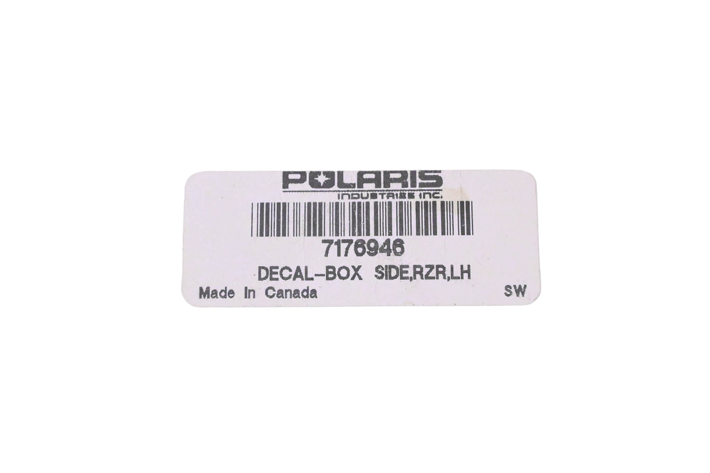 New OEM Polaris 7176946 Ranger RZR Left Side Decal NOS