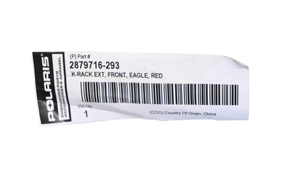 New OEM Polaris 2879716-293 Red Front Rack Extender NOS