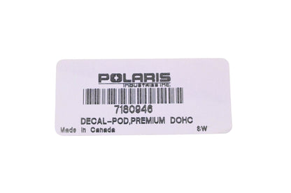 New OEM Polaris 7180946 Premium Pod DOHC Decal NOS