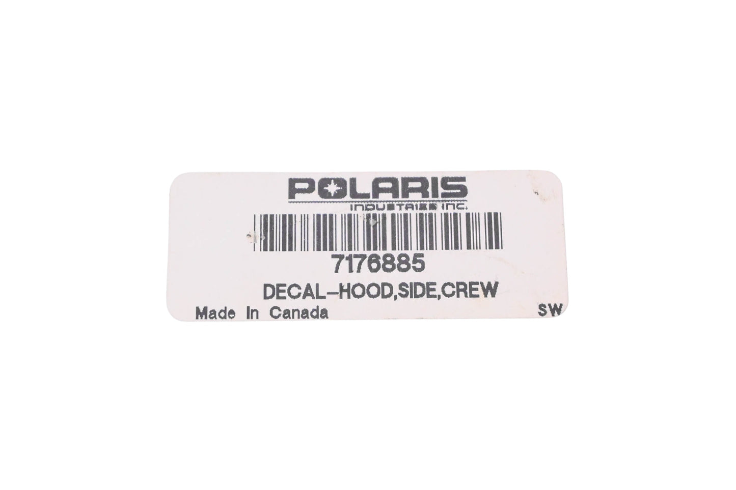 New OEM Polaris 7176885 Side Hood Decal NOS