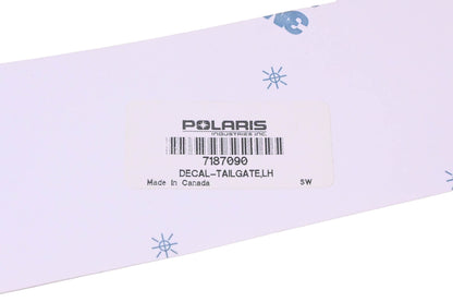 New OEM Polaris 7187090 Left Side Tailgate Decal NOS