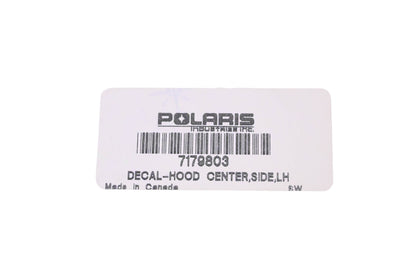New OEM Polaris 7179803 Left Side Hood Decal NOS