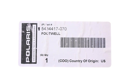 New OEM Polaris 5434417-070 Right Side Foot Well NOS