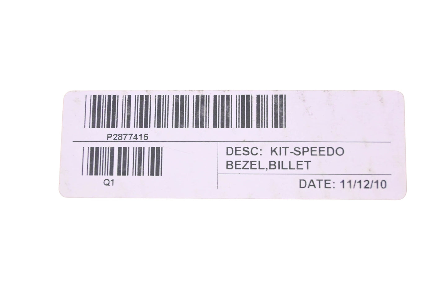 New OEM Polaris 2877415 ATV Billet Speedometer Ring NOS