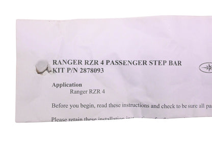 New OEM Polaris 2878093 Passenger Step Bar Assembly Kit NOS