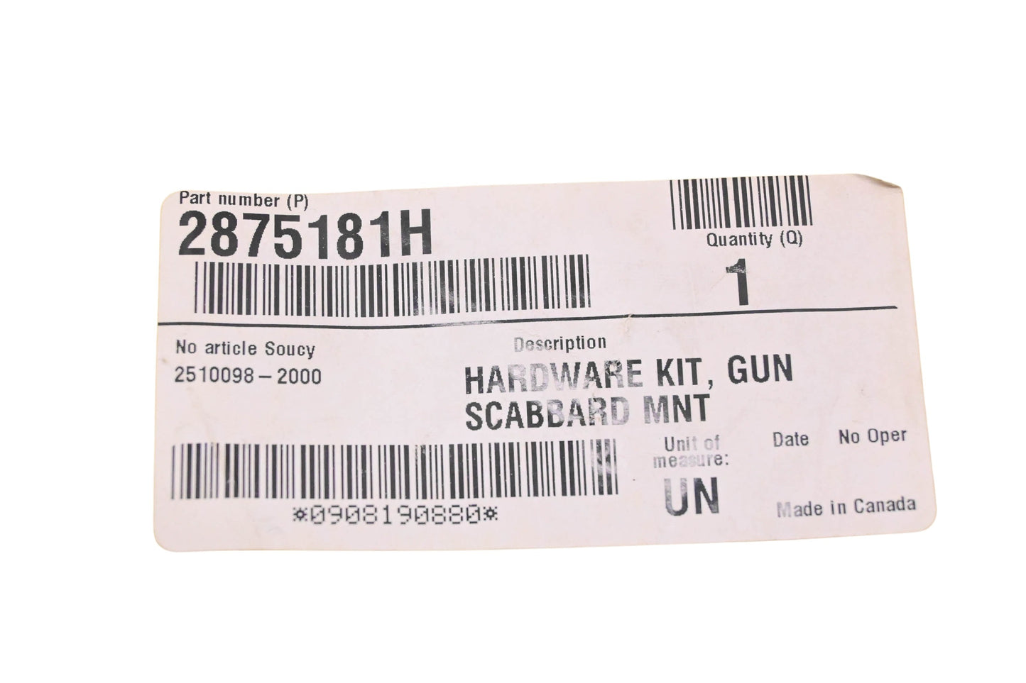 New OEM Polaris 2875181H Gun Scabbard Hardware Kit NOS