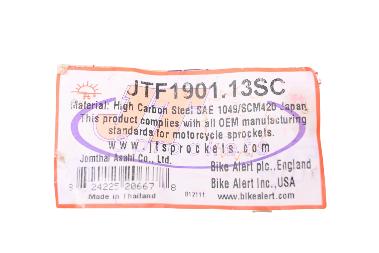 JT Sprockets JTF1901 13SC 13 Tooth Front Sprocket NOS