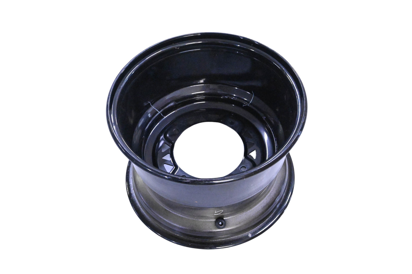 New OEM Polaris 1522565-067 12x7.5" Black Front Wheel Rim NOS