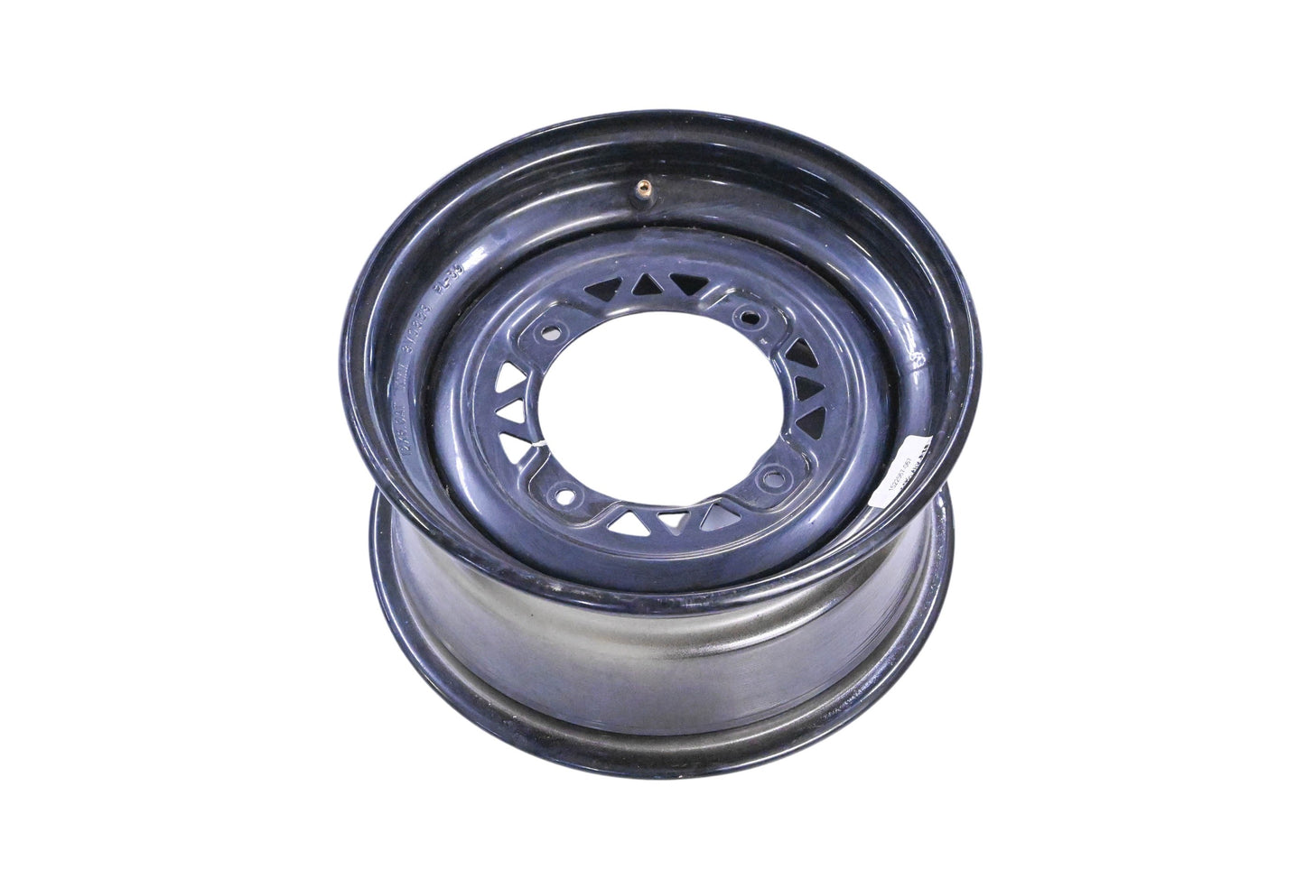 New OEM Polaris 1522567-067 12x6" Black Front Wheel Rim NOS