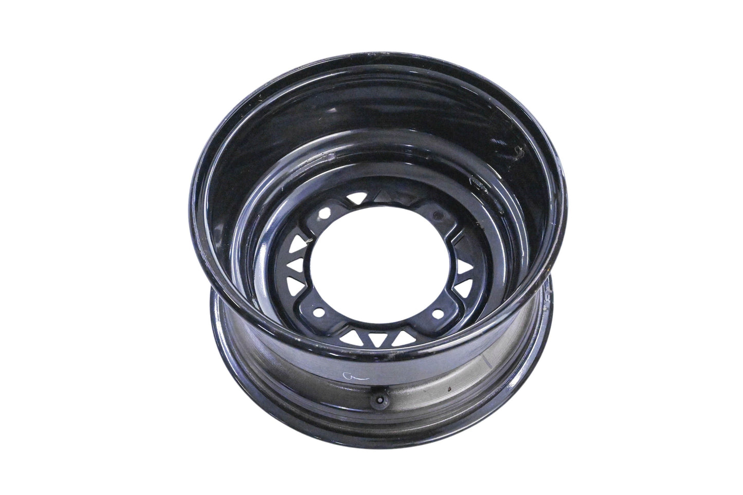 New OEM Polaris 1522567-067 12x6" Black Front Wheel Rim NOS