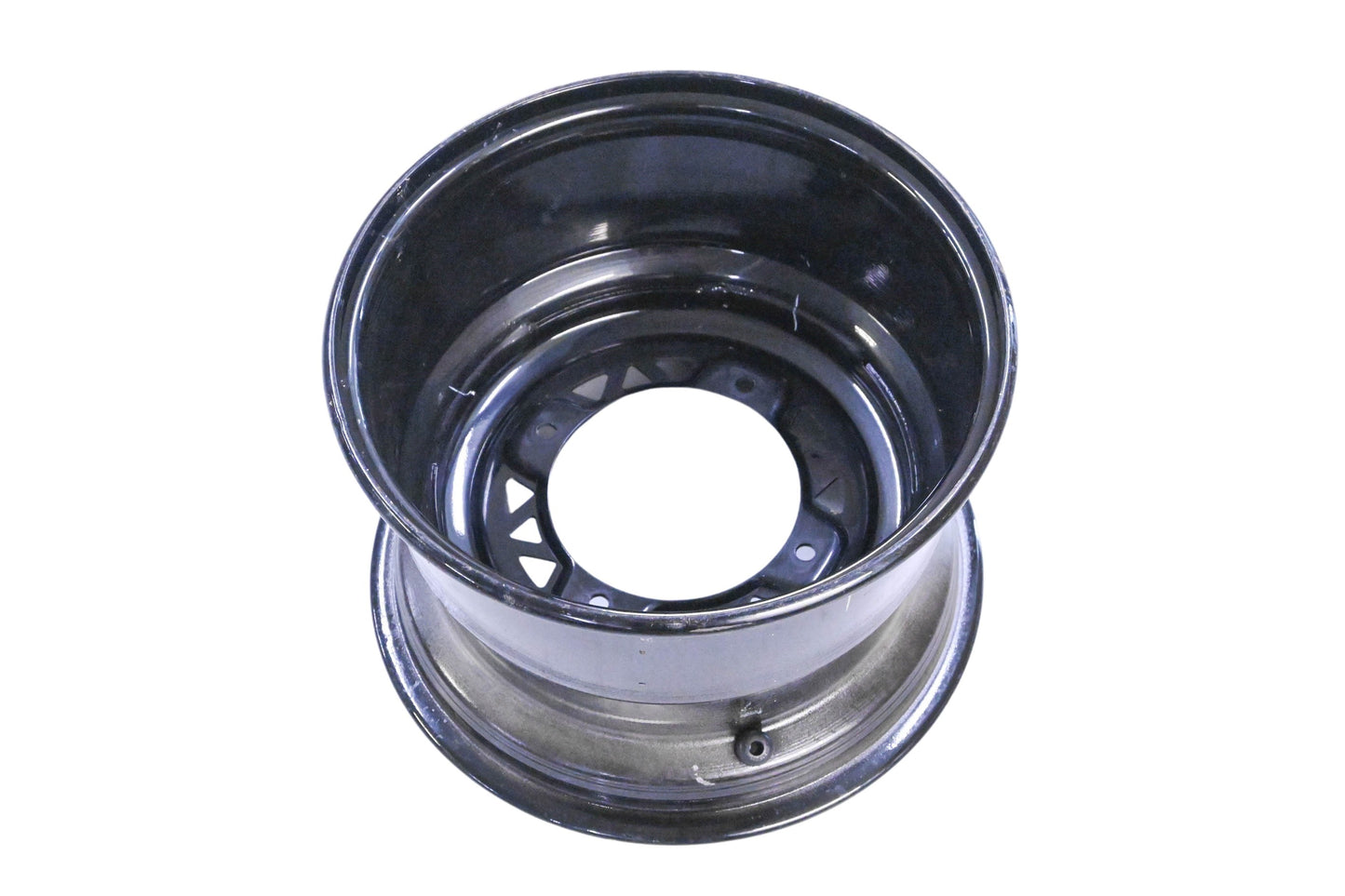 New OEM Polaris 1522566-067 12x8" Black Wheel Rim NOS
