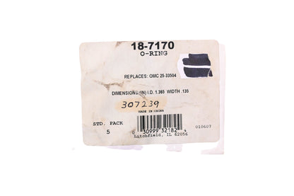 Sierra 18-7170 O-Rings Qty 5 NOS