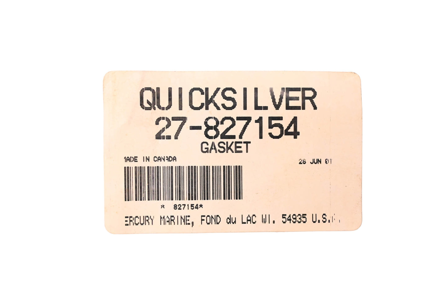 Aftermarket 27-827154 Gasket NOS