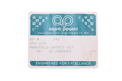 Aqua Power AP 741, 27-35898A4 Exhaust Manifold Gasket Kit NOS