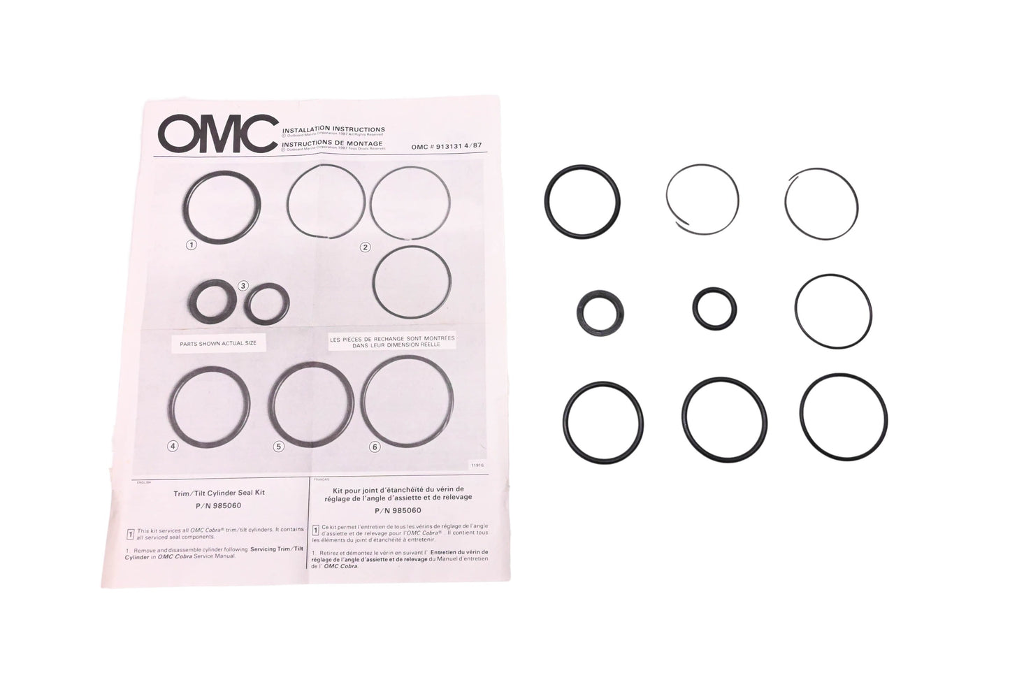 Aftermarket 913131 Trim/Tilt Cylinder Seal Kit NOS
