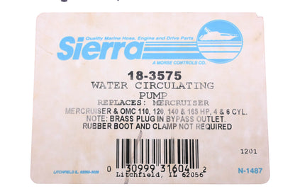 Sierra 18-3575 Water Circulating Pump NOS