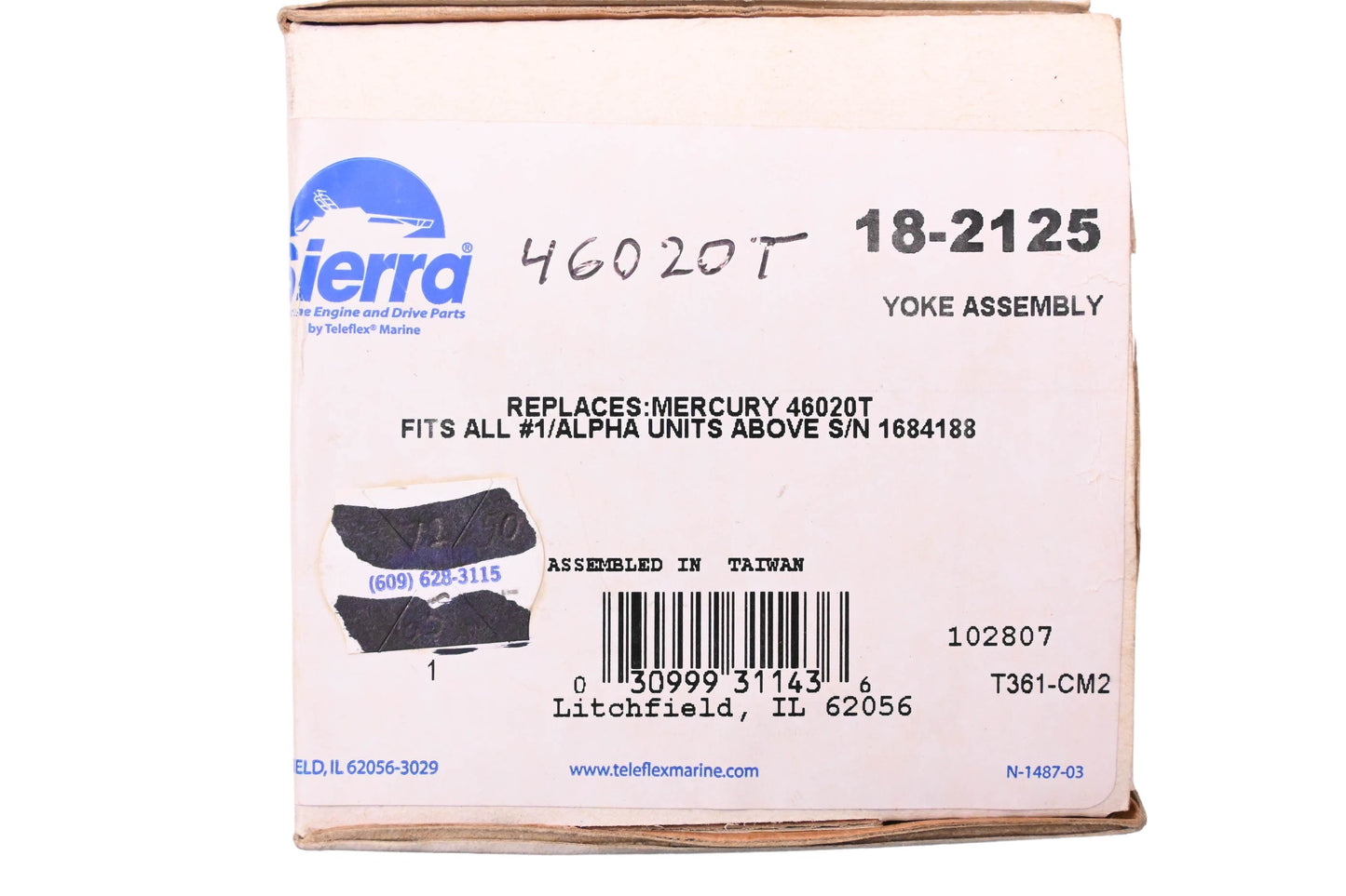 Sierra 18-2125 Yoke NOS