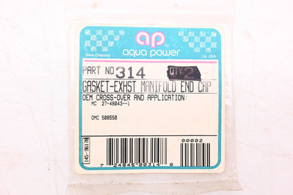 Aqua Power AP-314, 508550 End Cap Gaskets Qty 2 NOS