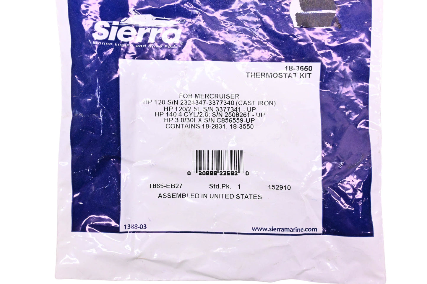 Sierra 18-3650 Thermostat Kit NOS