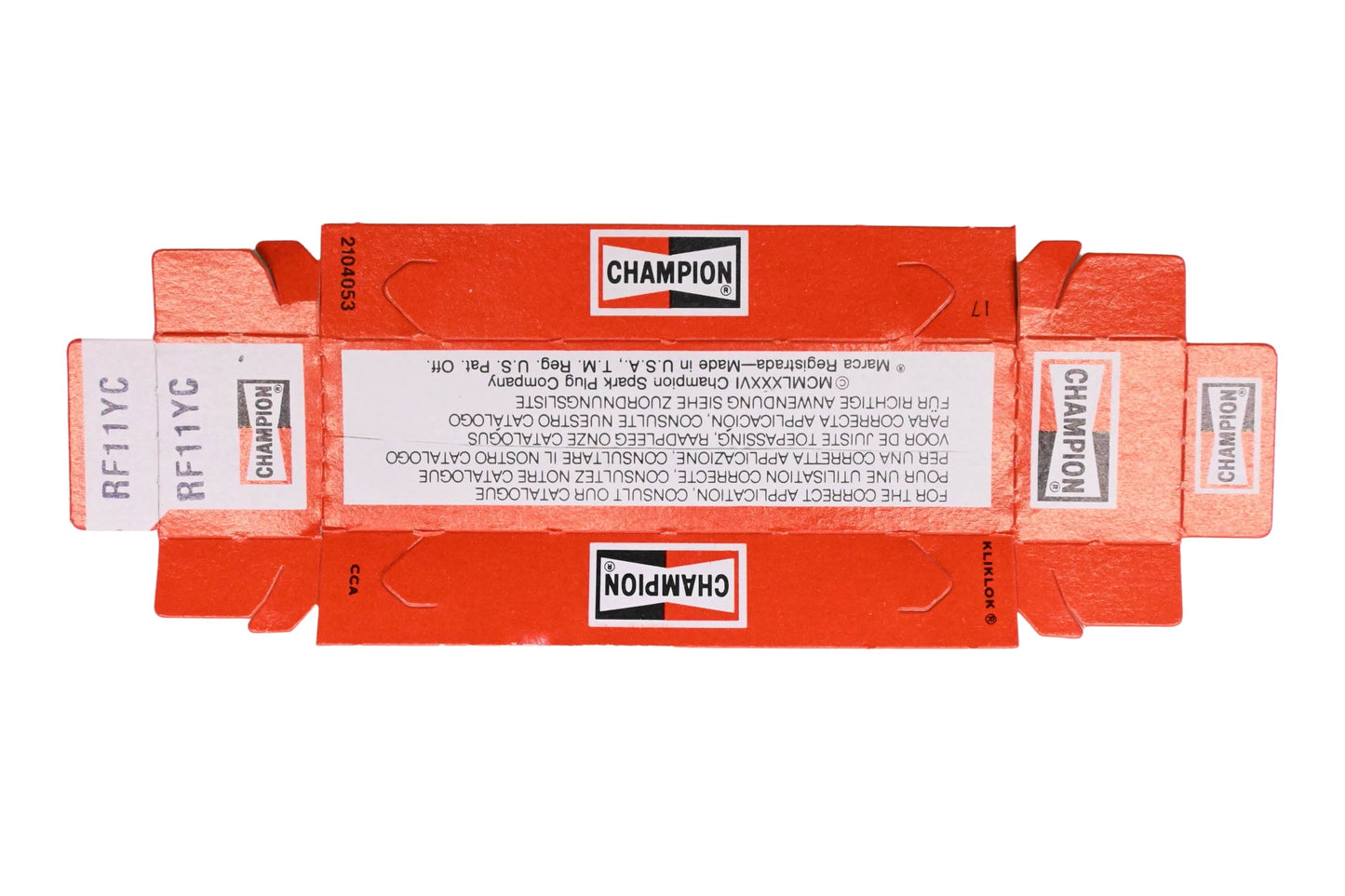 Champion RF11YC Spark Plug NOS