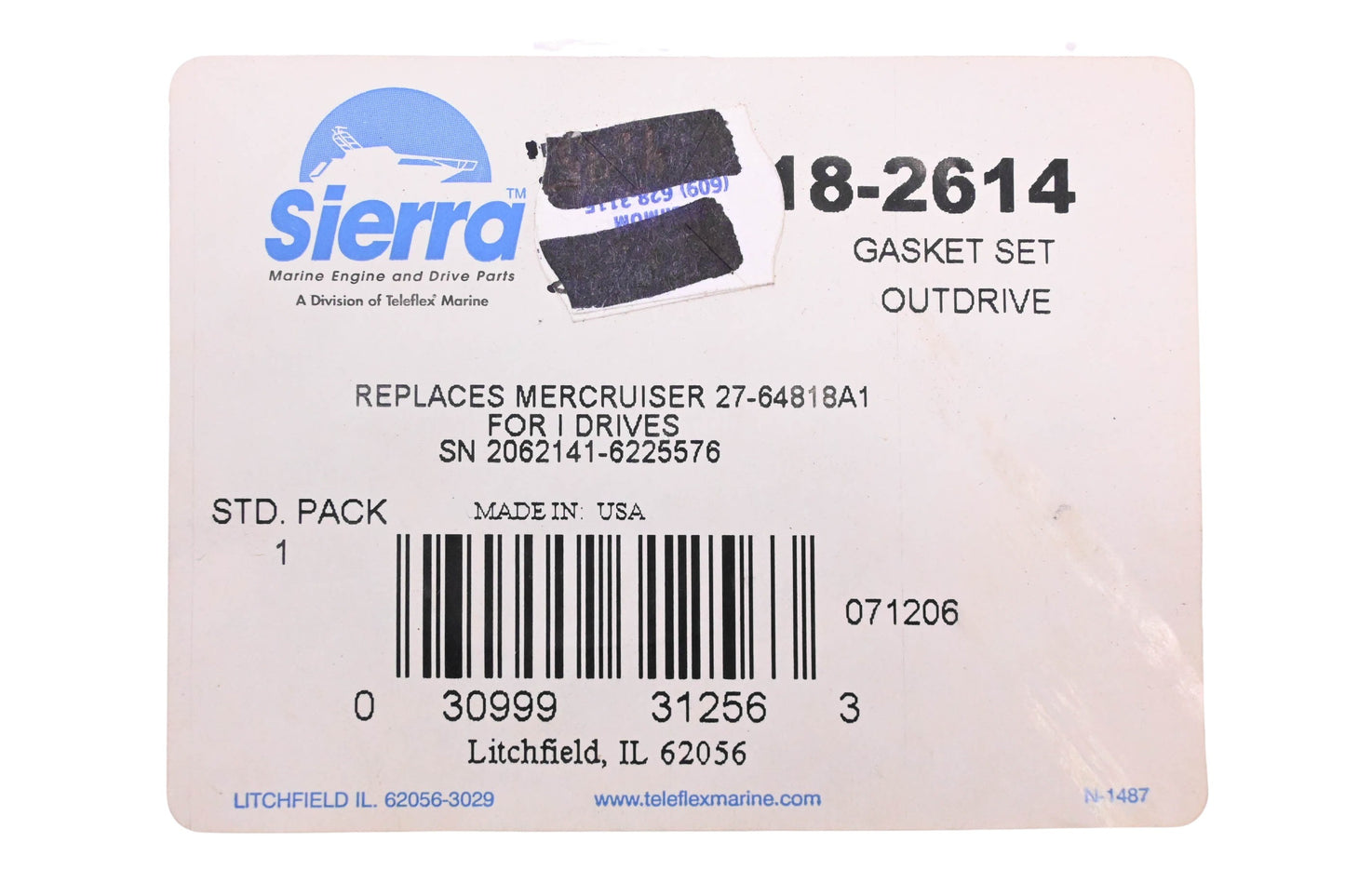Sierra 18-2614 Outdrive Gasket Kit NOS