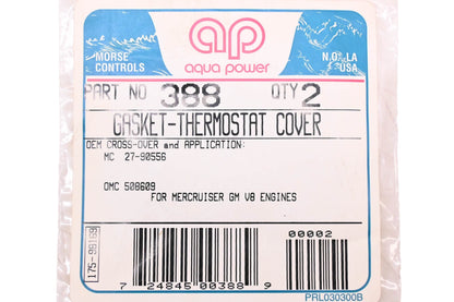 Aqua Power AP-388, 27-90556, 508609 Thermostat Gaskets Qty 2 NOS