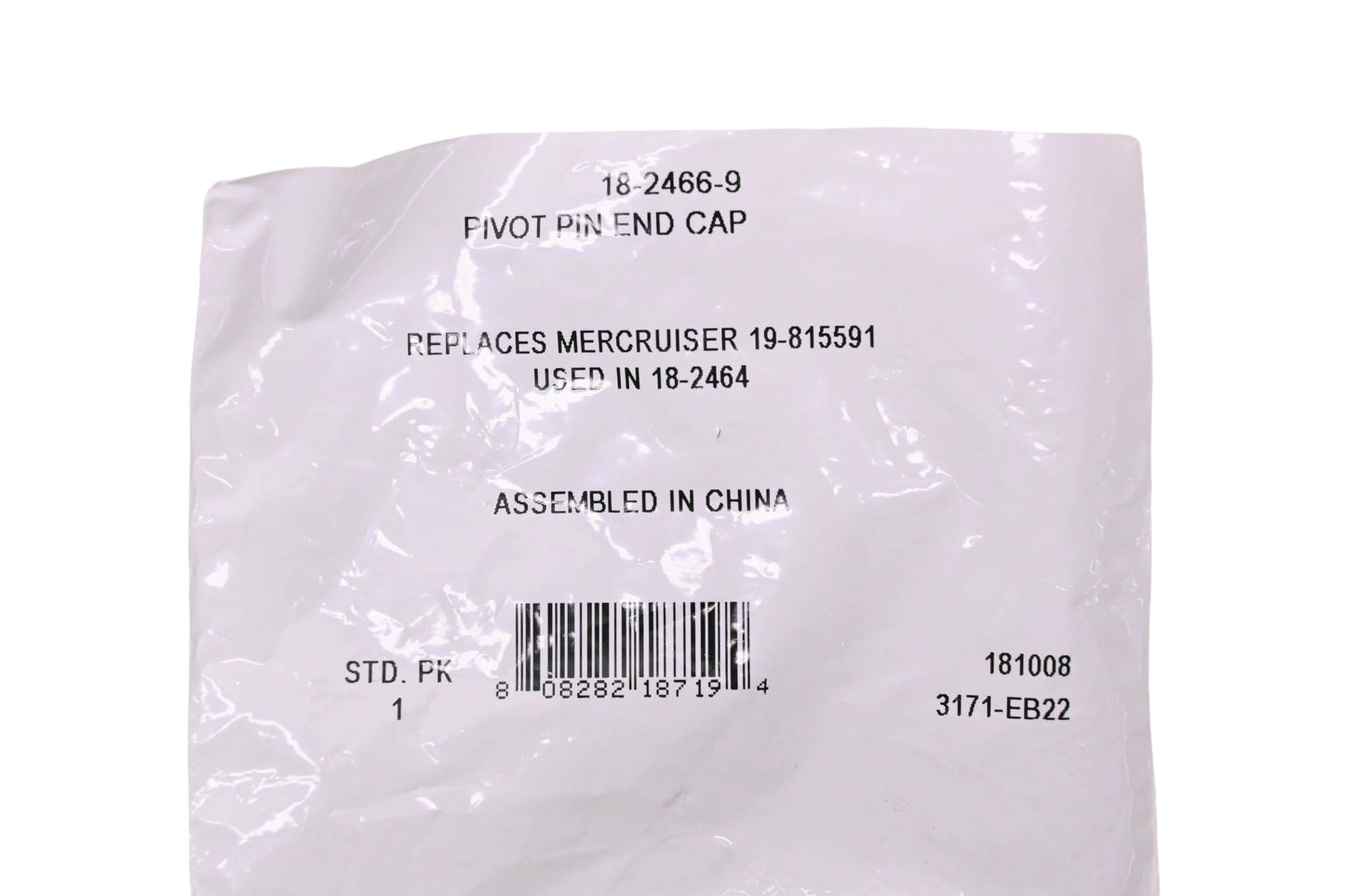 Sierra 18-2466-9, 19-815591 Pivot Pin End Cap NOS
