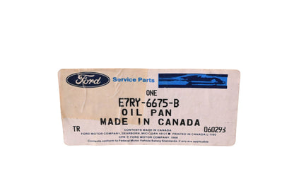 New OEM Ford E7RY-6675-B Oil Pan NOS