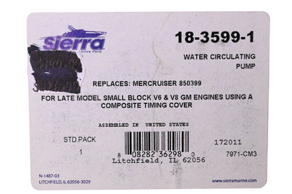 Sierra 18-3599-1 Water Circulating Pump NOS