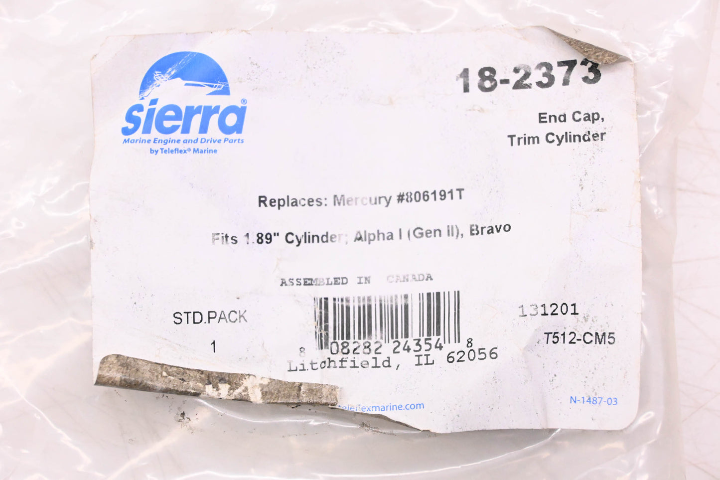 Sierra 18-2373 Trim Cylinder End Cap NOS